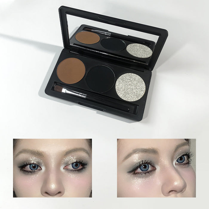 #Matte Light Brown + Matte Black + Diamond Silver
