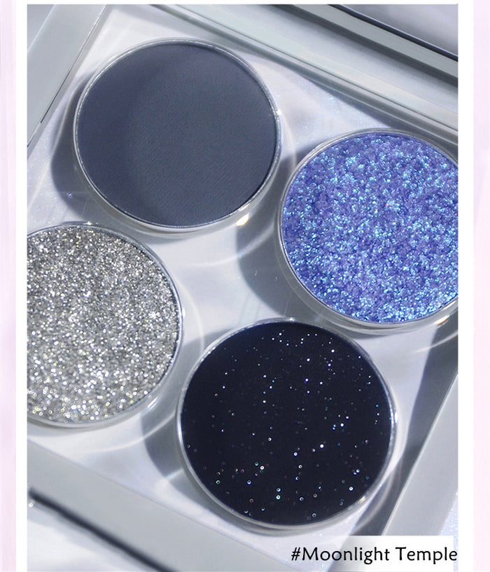 SUET NEI Matte Polarized Pearlescent 4 Colors Eyeshadow Palette T4083