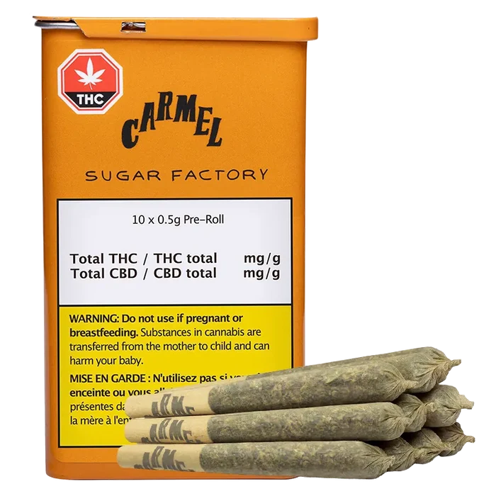 Carmel 5 g Sugar Factory PR 10 x 0.5 g Pre-Rolls