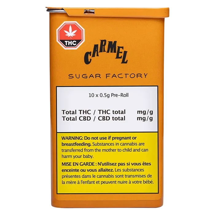 Carmel 5 g Sugar Factory PR 10 x 0.5 g Pre-Rolls