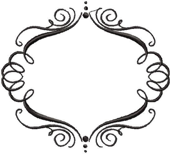 Swirly Mono Frame