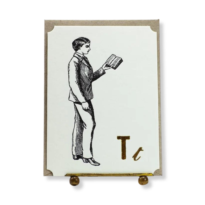 T Letterpress Card - Truth
