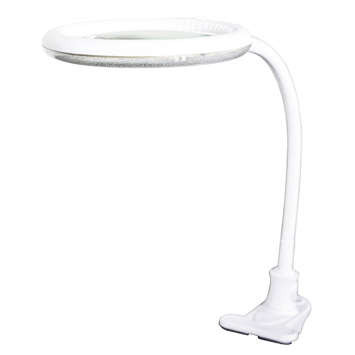 Tabletop Magnifying Led Light With Clamp White Color