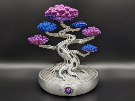 Tau Ceti Bonsai Sculpture - Customizable Life-Size Metallic - Color-Changing Home Decor