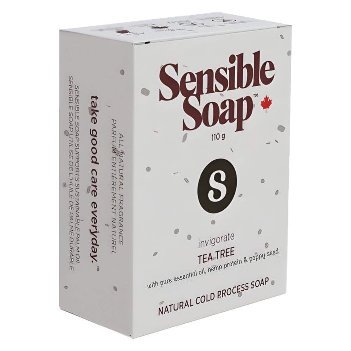 Box of Sensible Co. Tea Tree Bar Soap 110g