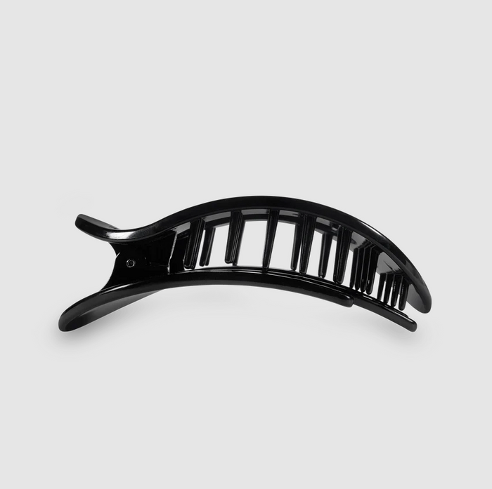 Teleties Flat Clip Round Medium - Black Hair Accessories in at Wrapsody