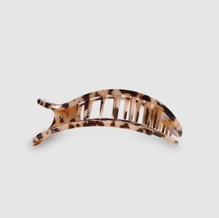 Teleties Flat Clip Round Medium - Blonde Tortoise Hair Accessories in at Wrapsody