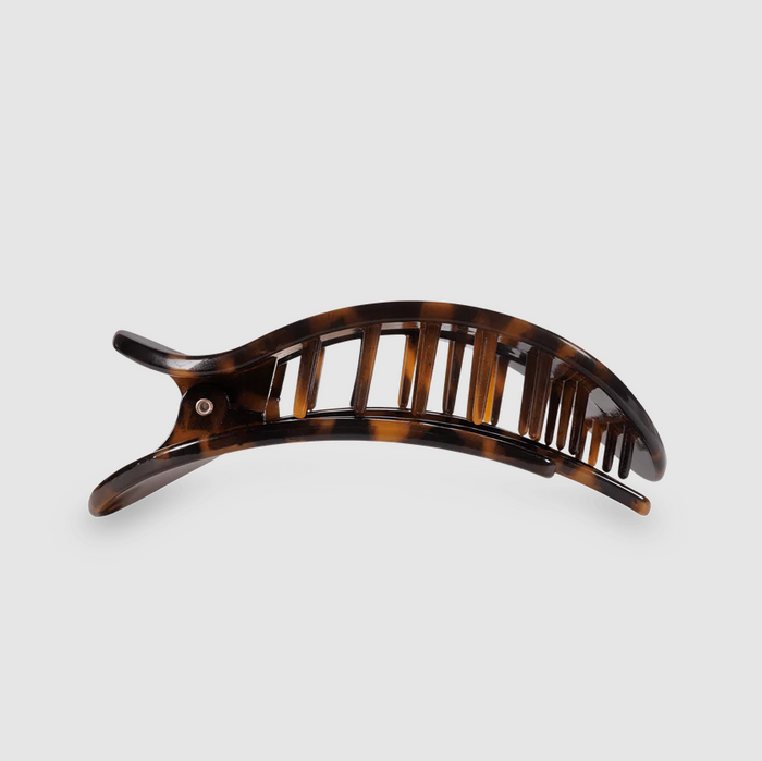 Teleties Flat Clip Round Small - Tortoise Hair Accessories in at Wrapsody