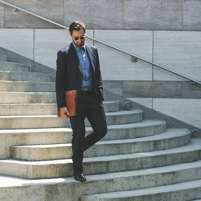 The California in Dark Blue Everyday Chambray