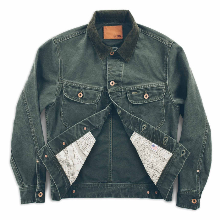 The Long Haul Jacket in Washed Olive Duck