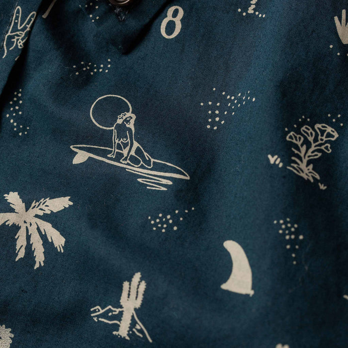 The Short Sleeve Jack in Navy Aloha