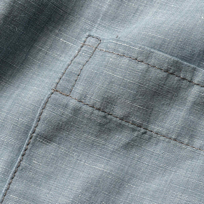 The Short Sleeve Jack in Sun Bleached Linen