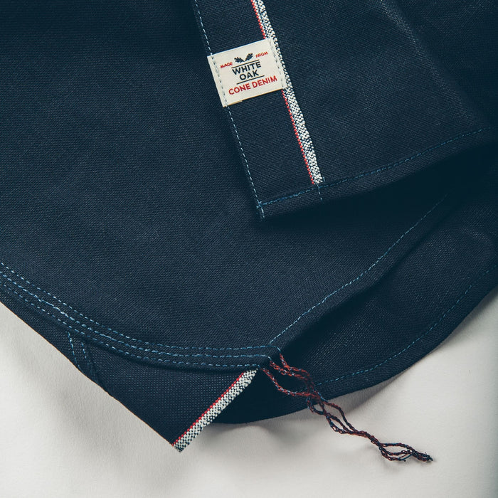 The Utility Shirt in Cone Mills Indigo Selvage Canvas