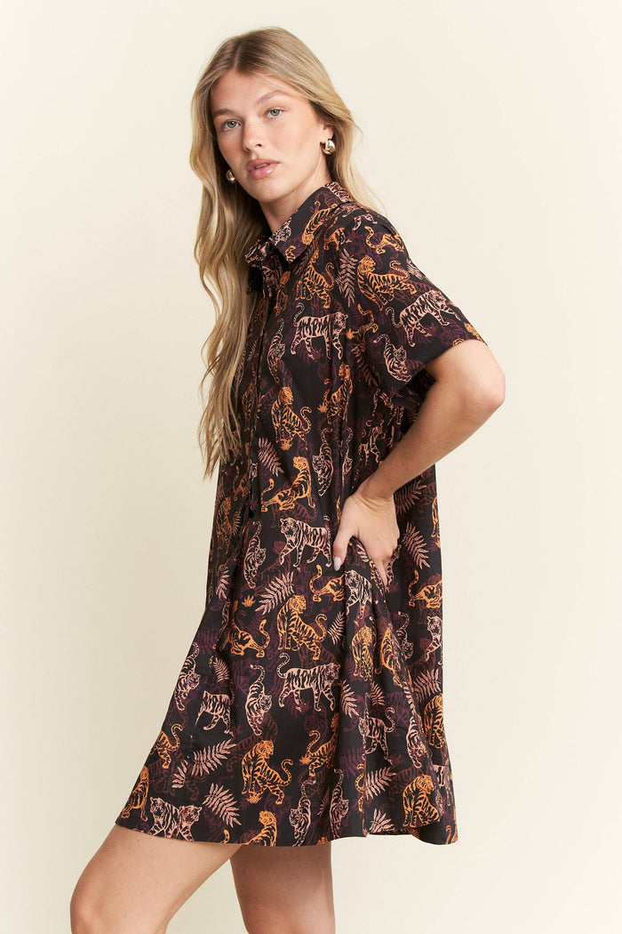 Tiger Print Mini Dress by Jade by Jane
