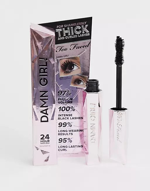 TOO FACED Damn Girl! Thick And Curled Lashes 24H MASCARA ماسكارا الرموش من تو فيسد