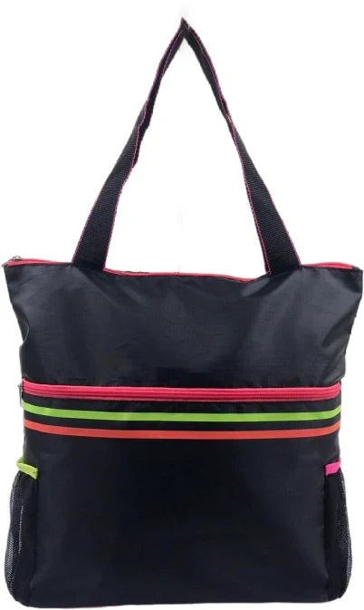 tote bag waterproof striped - yellow