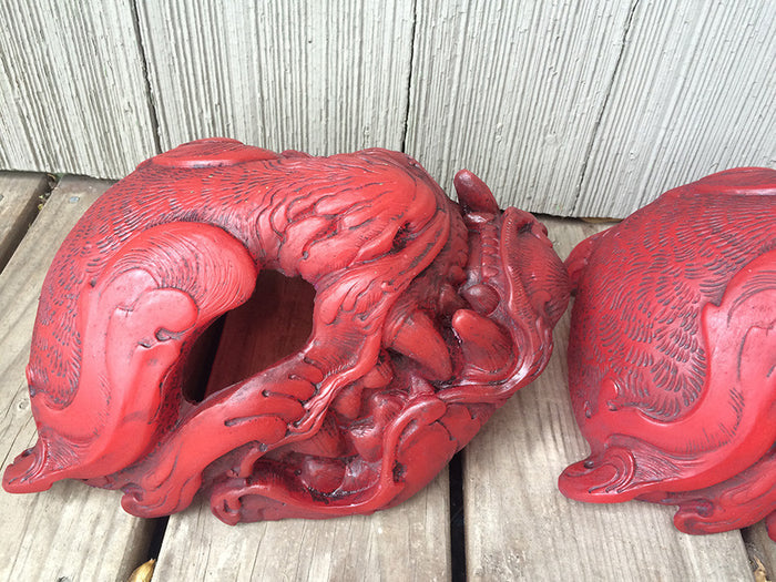 TRANSLUCENT RED, GLOW IN THE DARK PANTHER MASK