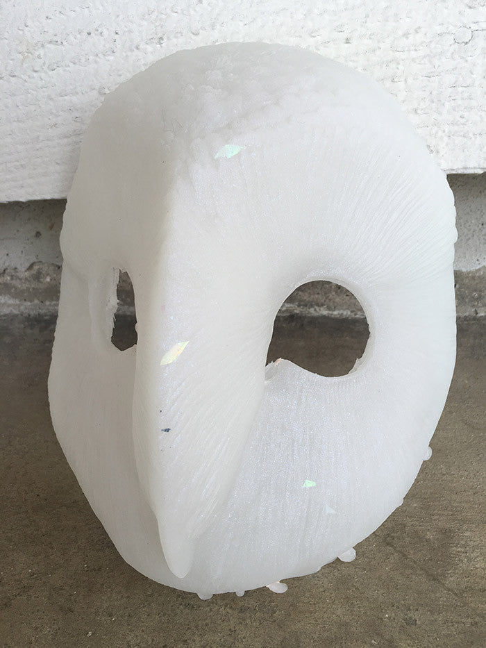 TRANSLUSCENT GLOW IN THE DARK OWL MASK BLANK