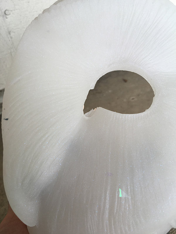 TRANSLUSCENT GLOW IN THE DARK OWL MASK BLANK