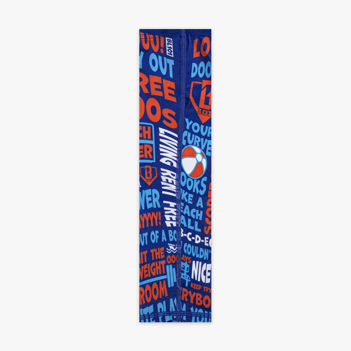 Multi-Color Trash Talk Youth youth arm sleeve — back view