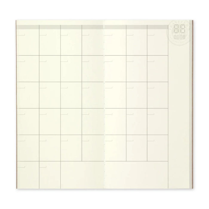 Traveler's Company Monthly Diary Refill (017)