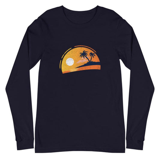 Tropical Sunset Unisex Long Sleeve Tee - Billyforce Shop