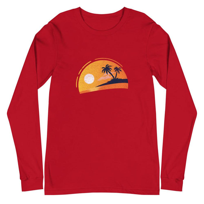 Tropical Sunset Unisex Long Sleeve Tee - Billyforce Shop