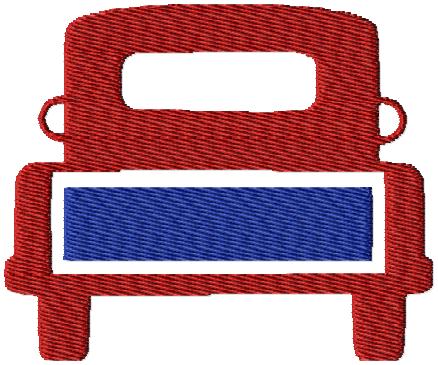 TRUCK EMBROIDERY DESIGN -BOTH OUTLINE AND FILL