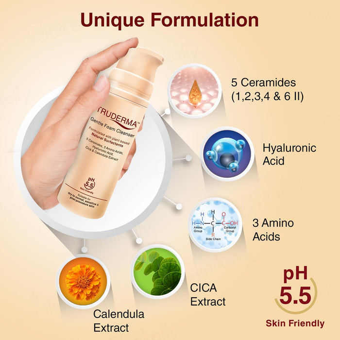 Truderma Gentle Foam Cleanser