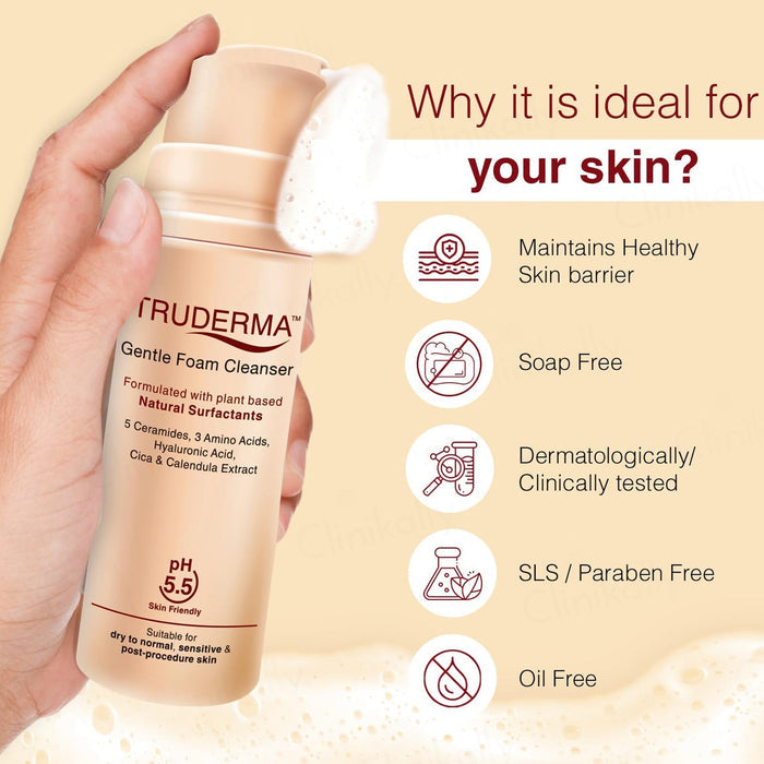 Truderma Gentle Foam Cleanser