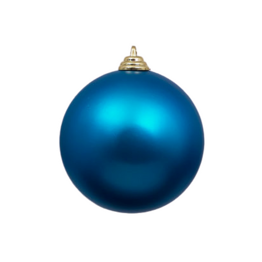 Turquoise Matte Ball Ornament, 6"