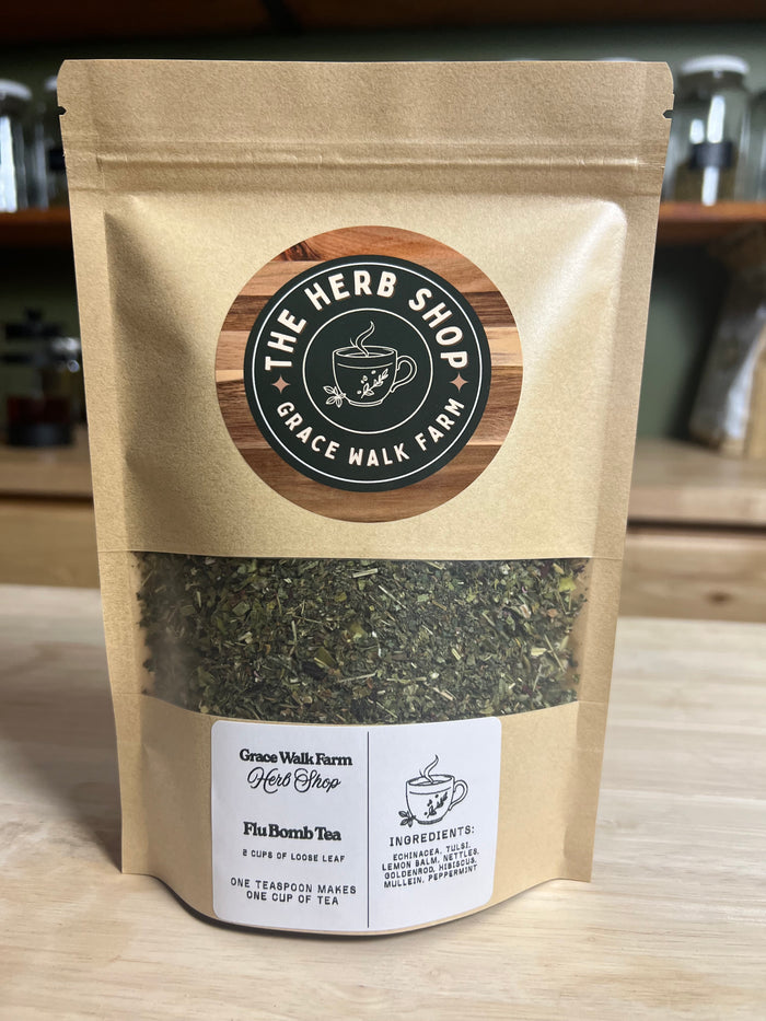 Ultimate Winter Wellness Bundle contents laid out showing all products – Misty Creek Acres
