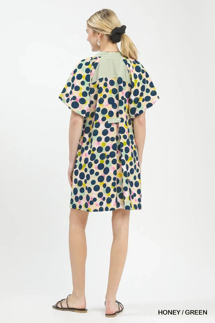 Umgee Polka Dot Tunic Dress
