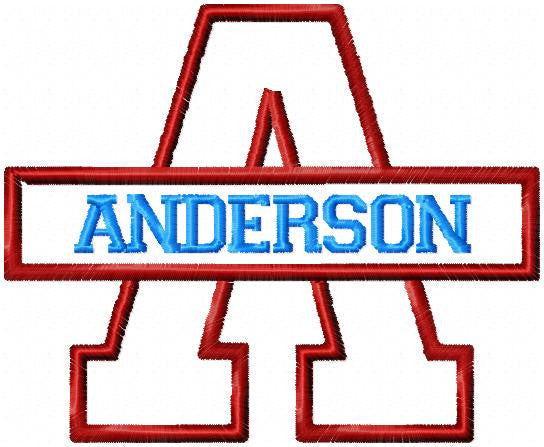 Varsity Letters with Banner
