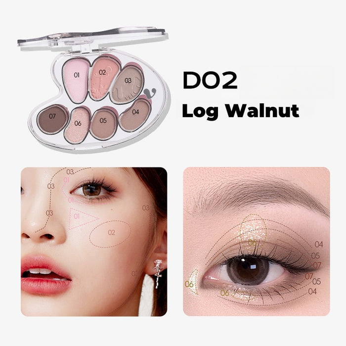 VEECCI Great Artist 7-color Long-wear Multi-use Eyeshadow Palette T4514