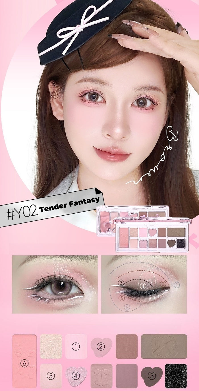 VEECCI Ribbon Fantasy 11-color Multi-use Eyeshadow Palette T4515