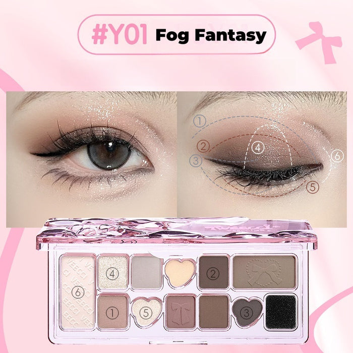 VEECCI Ribbon Fantasy 11-color Multi-use Eyeshadow Palette T4515