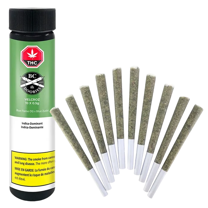 BC Doobies 5 g VelcroZ PR 10 x 0.5 g Pre-Rolls