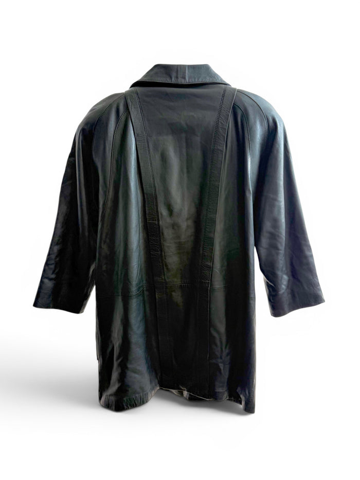 Vintage Batwing Leather Coat