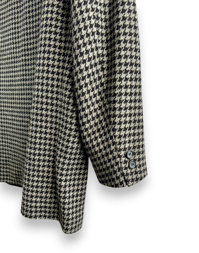 Vintage Black & White Houndstooth wool Blazer