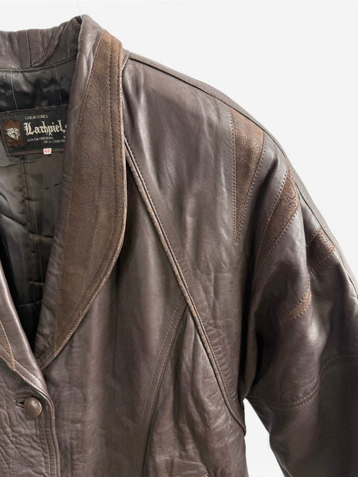 Vintage Deadstock Creaciones Larhpiel Leather Jacket