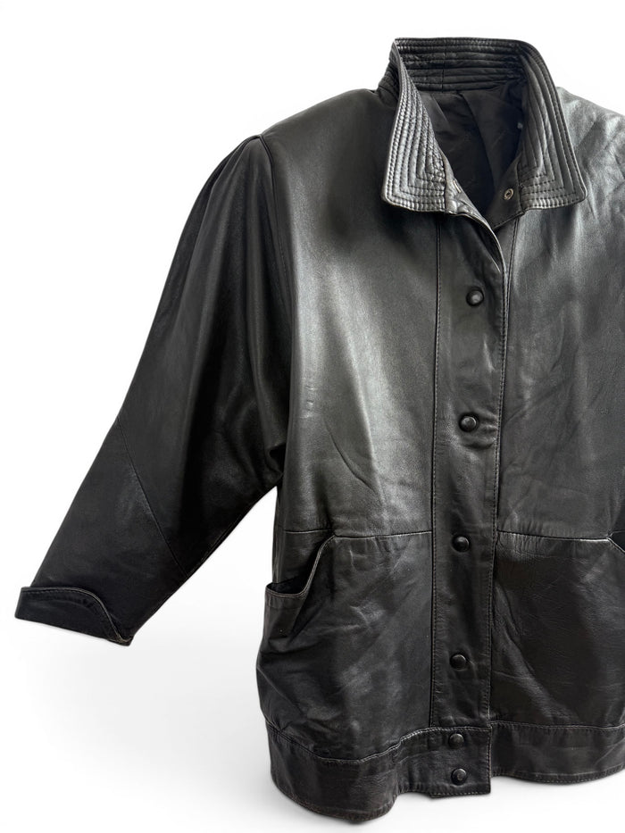 Vintage Oversized Leather Jacket