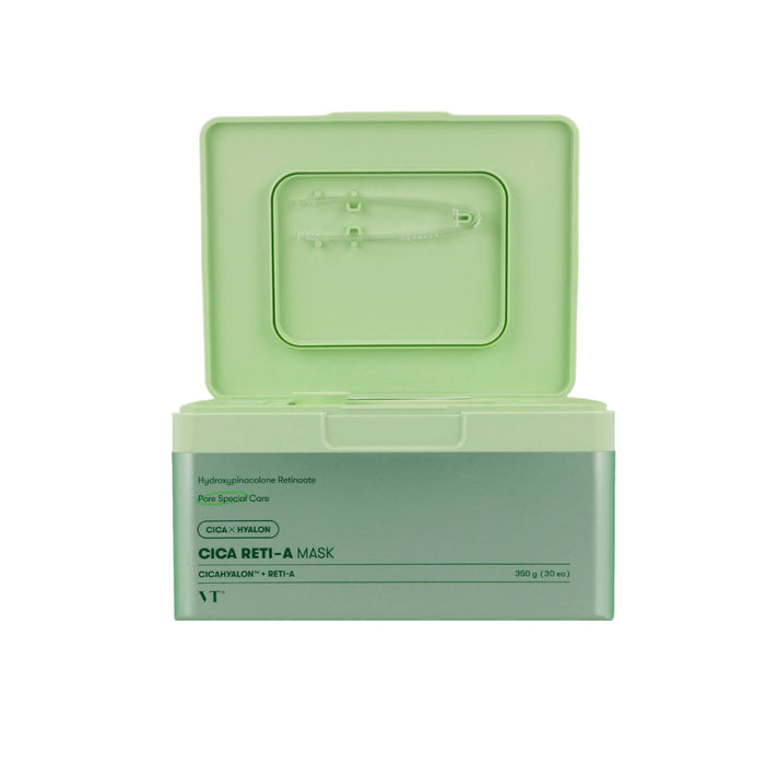 VT Cosmetics CICA Reti-A kaukė - veido kaukės, 30 vnt.