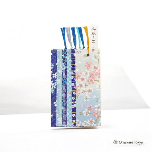 Washi Kawasumi Yuzen Washi Bookmark Set – Sakura