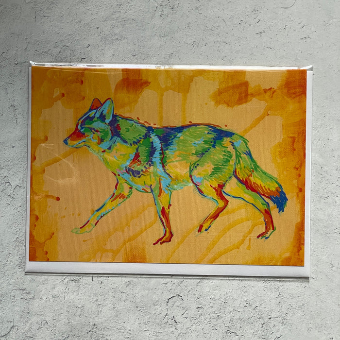 Western Animals, Coyote Card