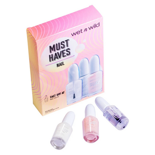 WET N WILD Must Haves Nail Fast Dry AF Nail Color مجموعة اصباغ الاظافر