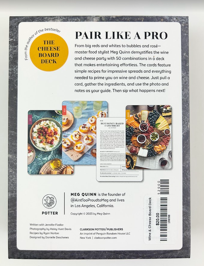 Wine & Cheese Board Deck Books in  at Wrapsody