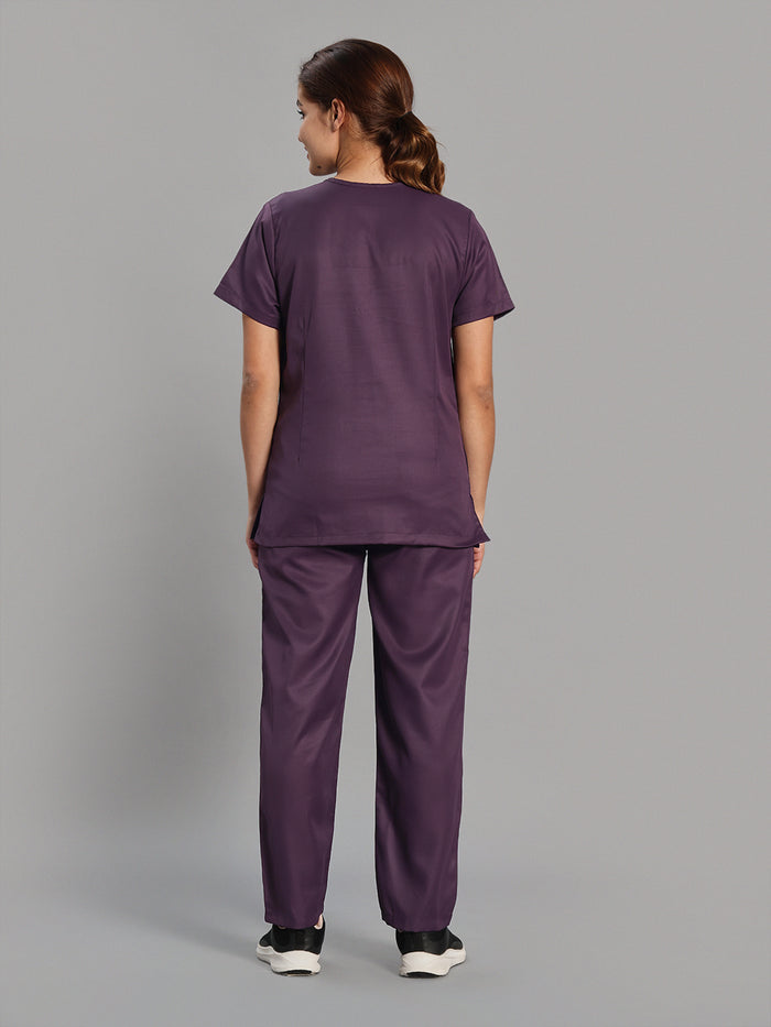 Women Evo Scrub (Blackberry Wine) Set