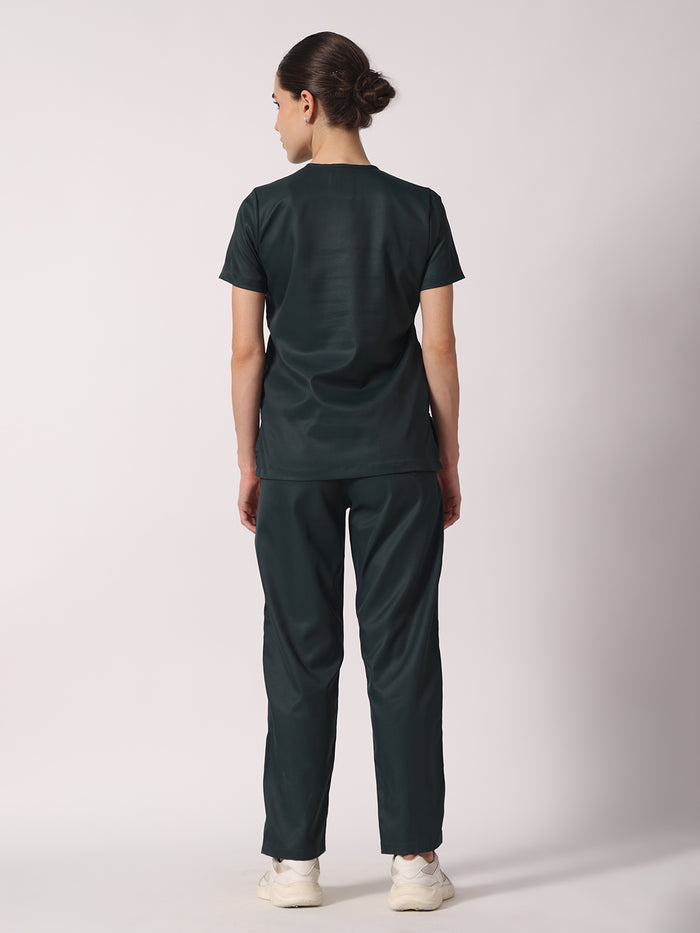 Women Evo Scrub (Dark Green) Set