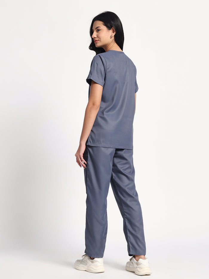 Women Evo Scrub (Slate Grey) Set